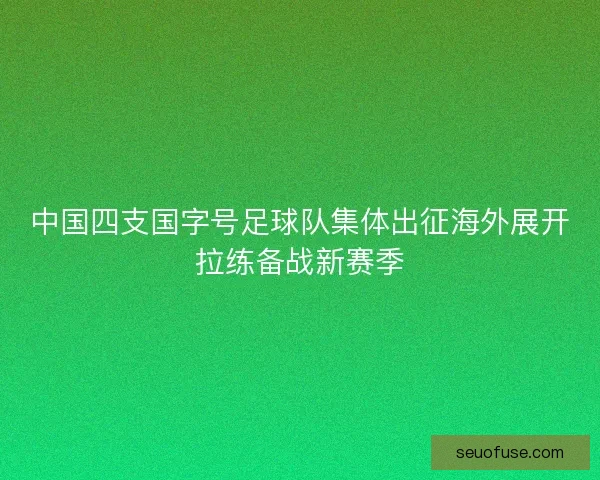 中国四支国字号足球队集体出征海外展开拉练备战新赛季