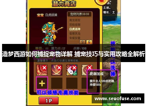 造梦西游如何捕捉宠物详解 捕宠技巧与实用攻略全解析